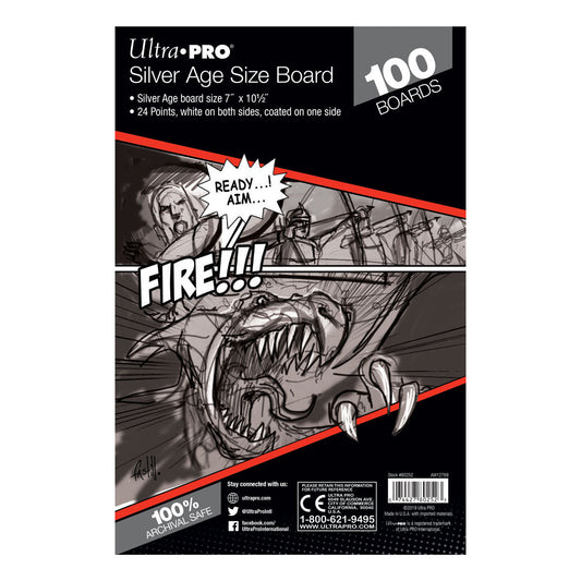 Silver Age Size Comic Boards (100ct)