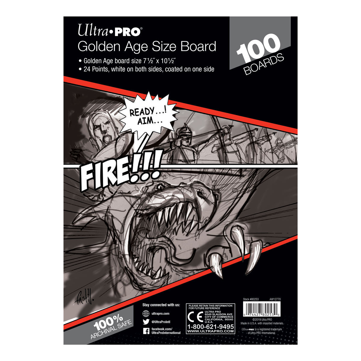 Golden Age Size Comic Boards (100ct)