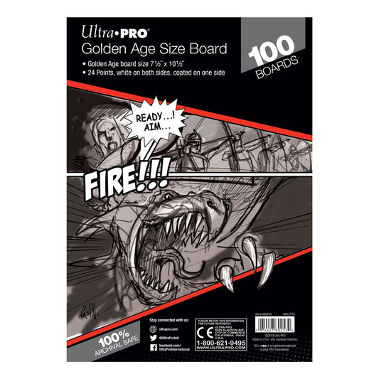 Golden Age Size Comic Boards (100ct)