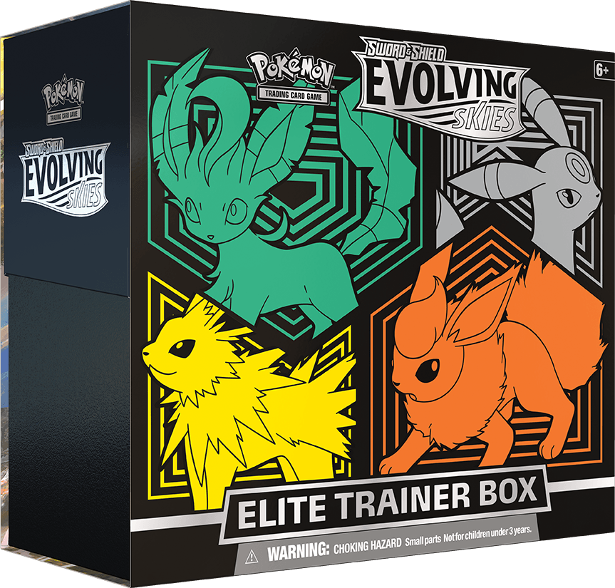 Pokemon Sword & Shield: Evolving Skies - Elite Trainer Box (Flareon/Jolteon/Umbreon/Leafeon)
