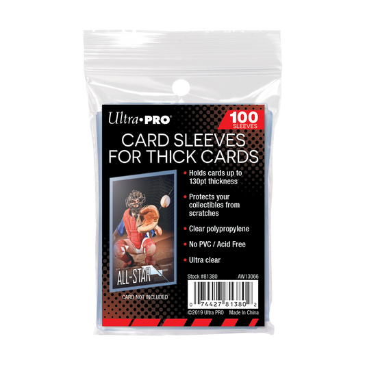 130PT Thick Card Sleeves for Standard Size Cards