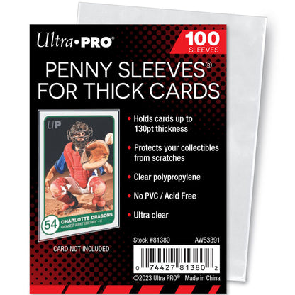 130PT Thick Card Sleeves for Standard Size Cards PSA 130PT Thick Card Sleeves for Standard Size Cards PSA