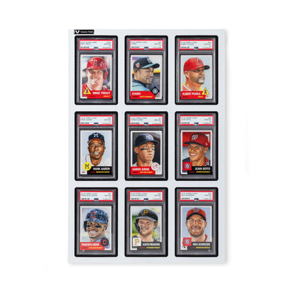 Card Display (PSA/CGC) 9-Card / 5 Pack / Silver Carbon Card Display (PSA/CGC) 9-Card / 5 Pack / Silver Carbon