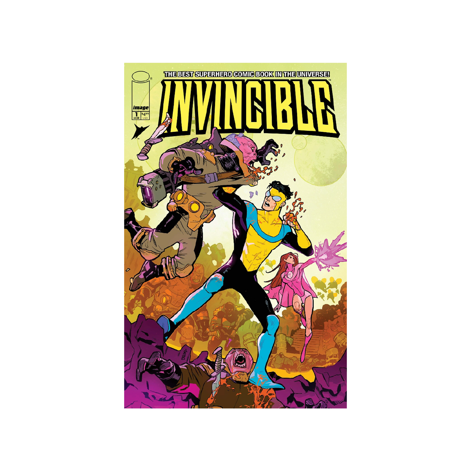 Invincible #1 Exclusive Foil Variant - Signed and Graded Comic