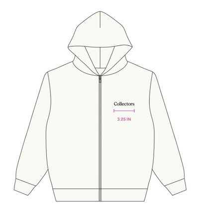 Collectors White Zip-Up Hoodie Bundle