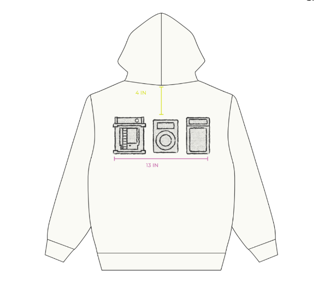 Collectors White Zip-Up Hoodie Bundle