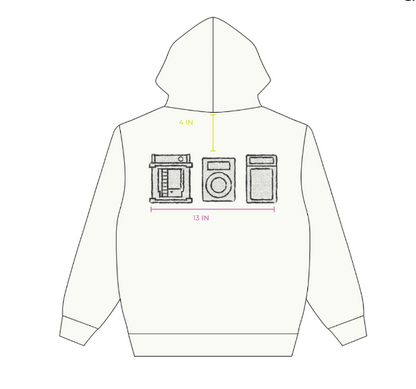 Collectors White Zip-Up Hoodie Bundle